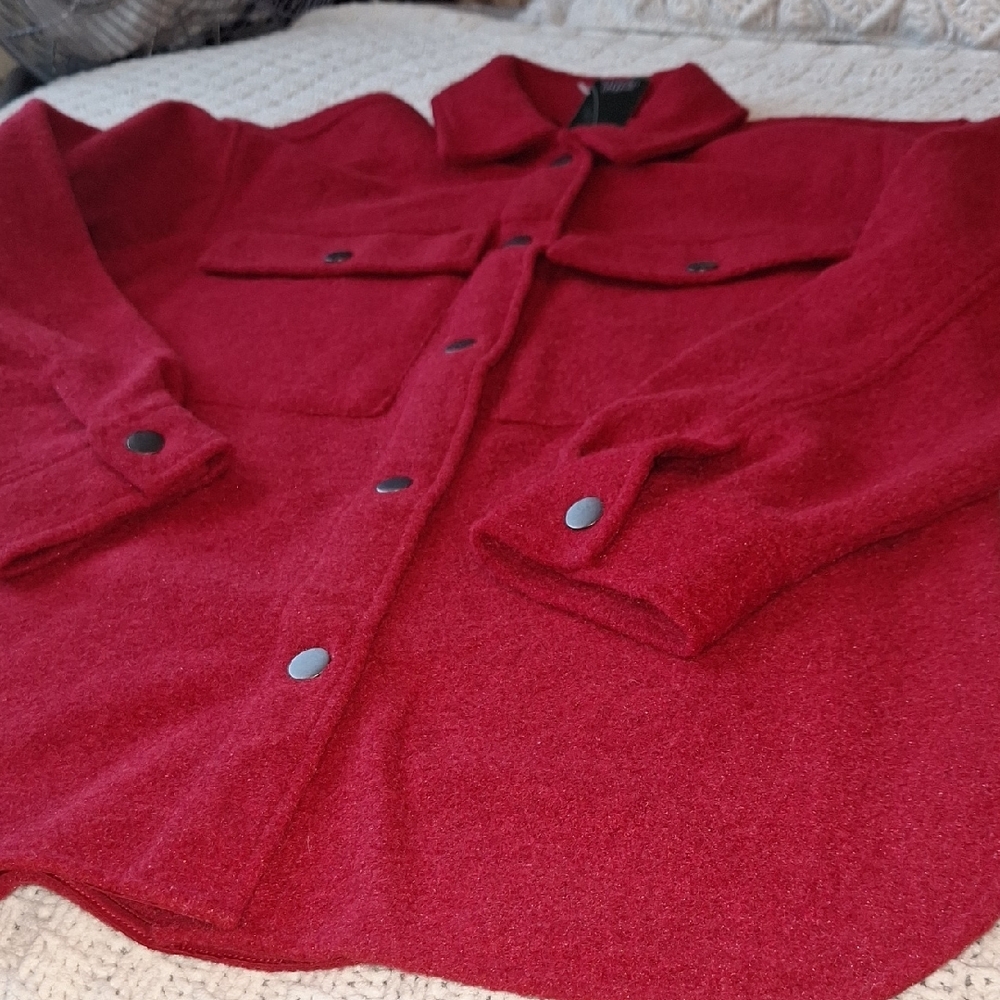 Wild Fable Red Utility Jacket Size S - Picture 4 of 8